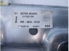 Recambio de elevalunas trasero derecho para nissan qashqai (j11) acenta referencia OEM IAM 827004EA0A  E2-A4-15-1 2