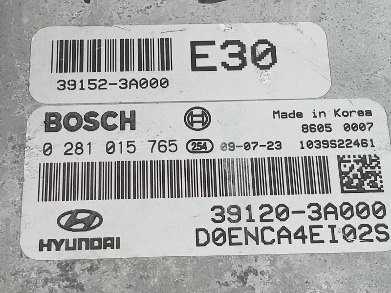 Recambio de centralita motor uce para hyundai ix55 style referencia OEM IAM 391203A000 0281015765 E3-A3-43-1
