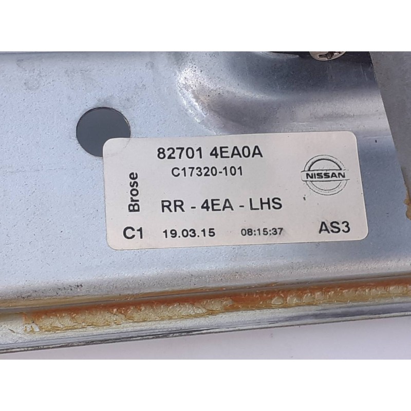 Recambio de elevalunas trasero izquierdo para nissan qashqai (j11) acenta referencia OEM IAM 827014EA0A  E2-A4-5-2