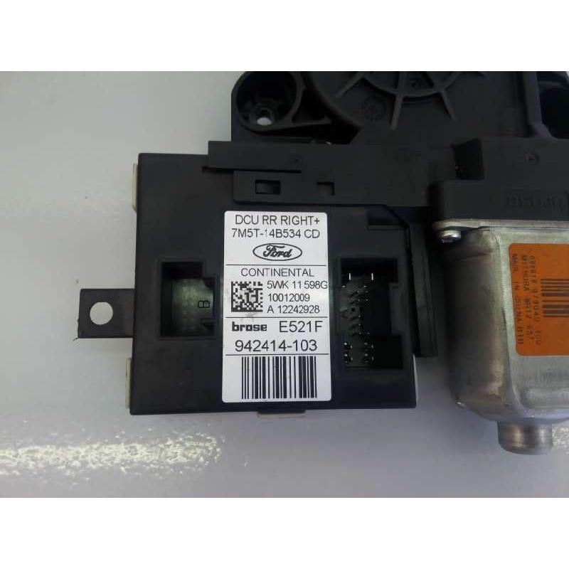 Recambio de motor elevalunas trasero derecho para ford kuga (cbv) trend referencia OEM IAM 7M5T14B534CD 942414103 E2-B3-39-1