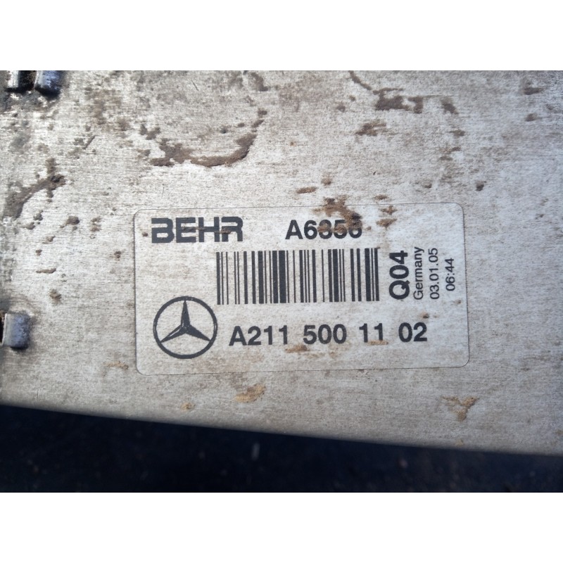 Recambio de intercooler para mercedes-benz clase e (w211) berlina e 320 cdi (211.026) referencia OEM IAM A2115001102  P2-A11-9