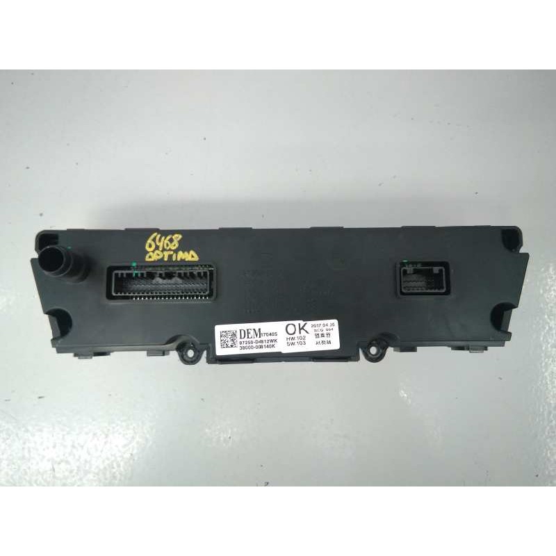 Recambio de mando climatizador para kia optima drive referencia OEM IAM 97250D4812 38000008140 E3-A3-29-4