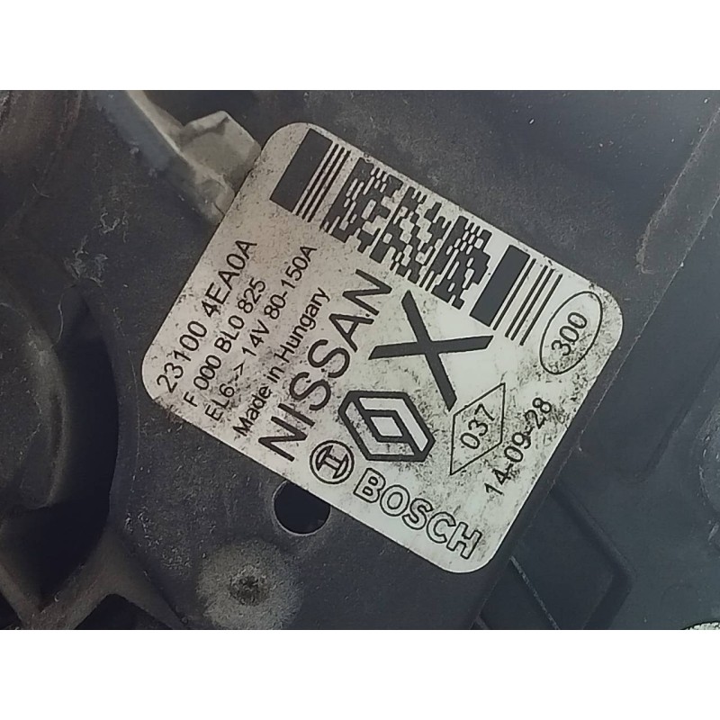 Recambio de alternador para nissan qashqai (j11) visia referencia OEM IAM 231004EA0A  9827171980