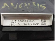Recambio de cuadro instrumentos para toyota avensis (t27) advance referencia OEM IAM 8380005L71 MB2574700954 E3-B2-20-2 2