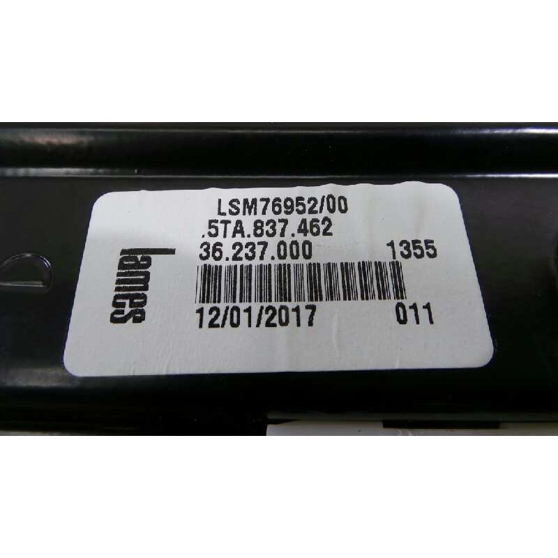 Recambio de elevalunas delantero derecho para volkswagen touran (5t1) advance bmt referencia OEM IAM 5TA837462  E1-B6-22-4