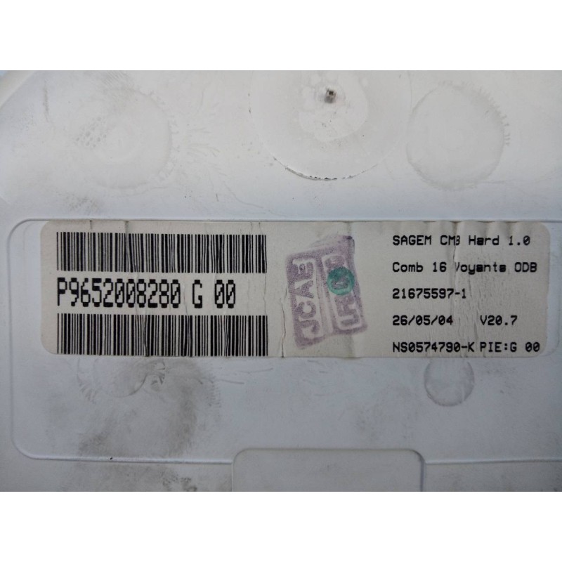 Recambio de cuadro instrumentos para citroën c3 hdi 92 xtr referencia OEM IAM 9652008280 216755971 E3-B2-40-3