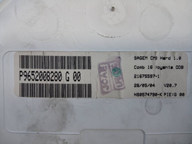 Recambio de cuadro instrumentos para citroën c3 hdi 92 xtr referencia OEM IAM 9652008280 216755971 E3-B2-40-3