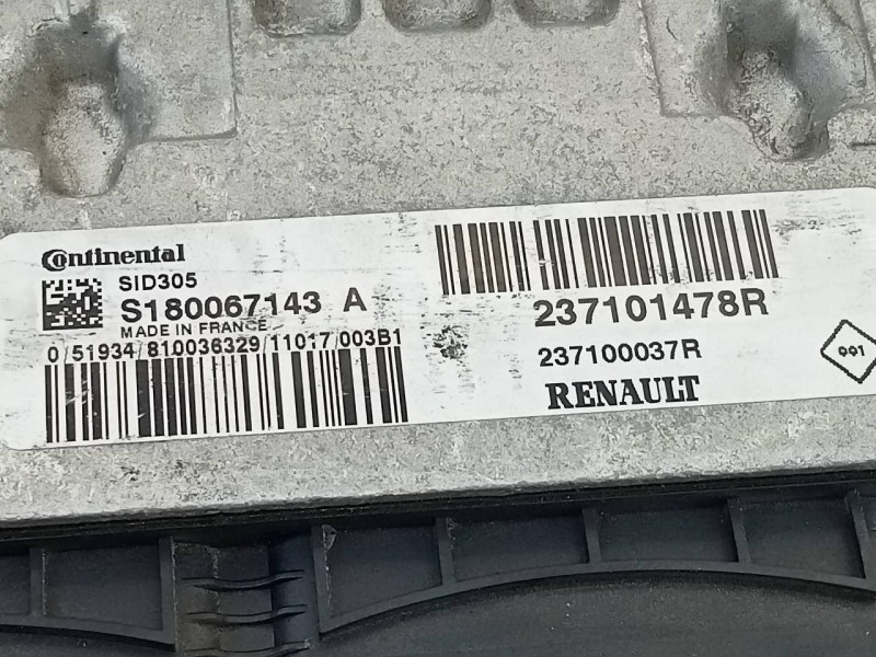 Recambio de centralita motor uce para renault megane iii sport tourer limited referencia OEM IAM 237101478R 237100037R 