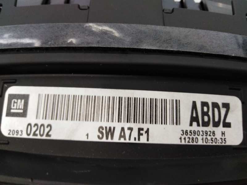 Recambio de cuadro instrumentos para opel insignia berlina selective referencia OEM IAM 365903926 A2C53412209 E3-A5-24-1