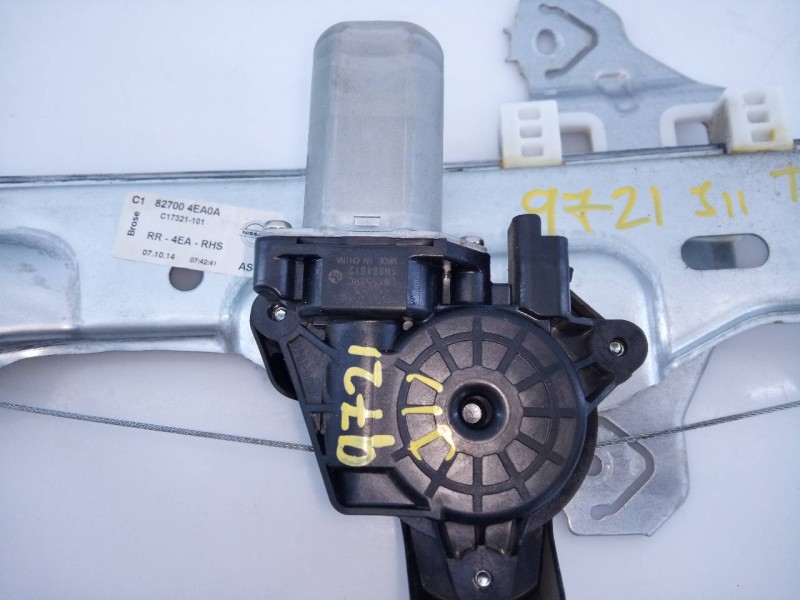 Recambio de elevalunas trasero derecho para nissan qashqai (j11) visia referencia OEM IAM 827004EA0A  E2-A4-15-1