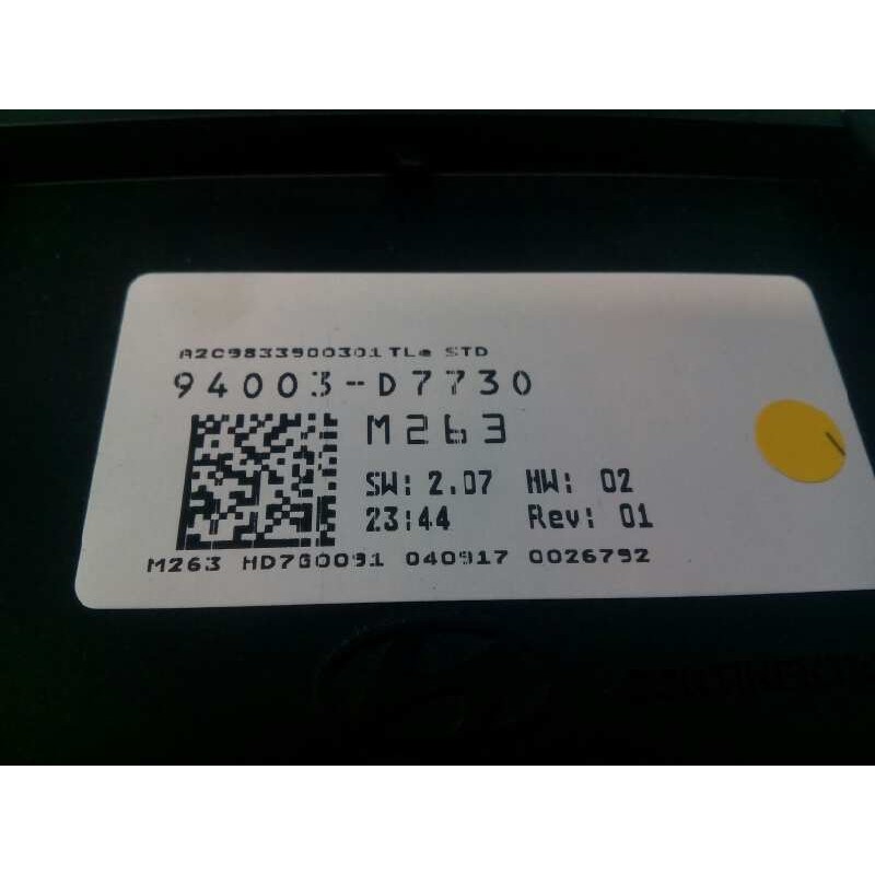 Recambio de cuadro instrumentos para hyundai tucson essence bluedrive 2wd referencia OEM IAM 94003D7730  E2-B5-4-2