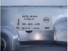 Recambio de elevalunas trasero izquierdo para nissan qashqai (j11) visia referencia OEM IAM 827014EA0A  E2-A4-15-1 2