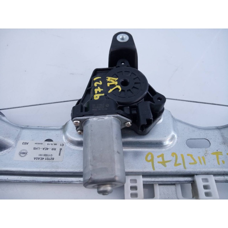 Recambio de elevalunas trasero izquierdo para nissan qashqai (j11) visia referencia OEM IAM 827014EA0A  E2-A4-15-1