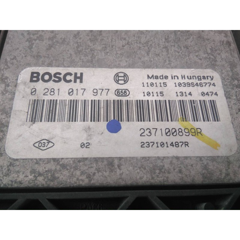 Recambio de centralita motor uce para renault master kombi l2h2 3,3t referencia OEM IAM 0281017977 237100899R E2-A1-35-2