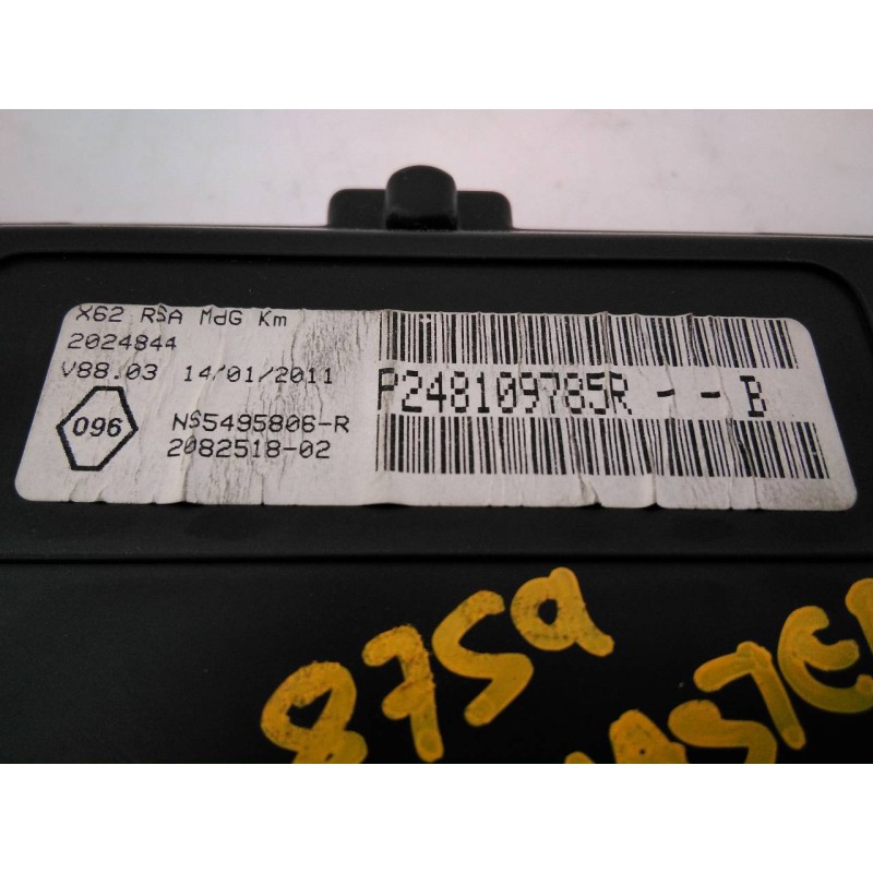 Recambio de cuadro instrumentos para renault master kombi l2h2 3,3t referencia OEM IAM P248109785RB  E2-A1-35-2