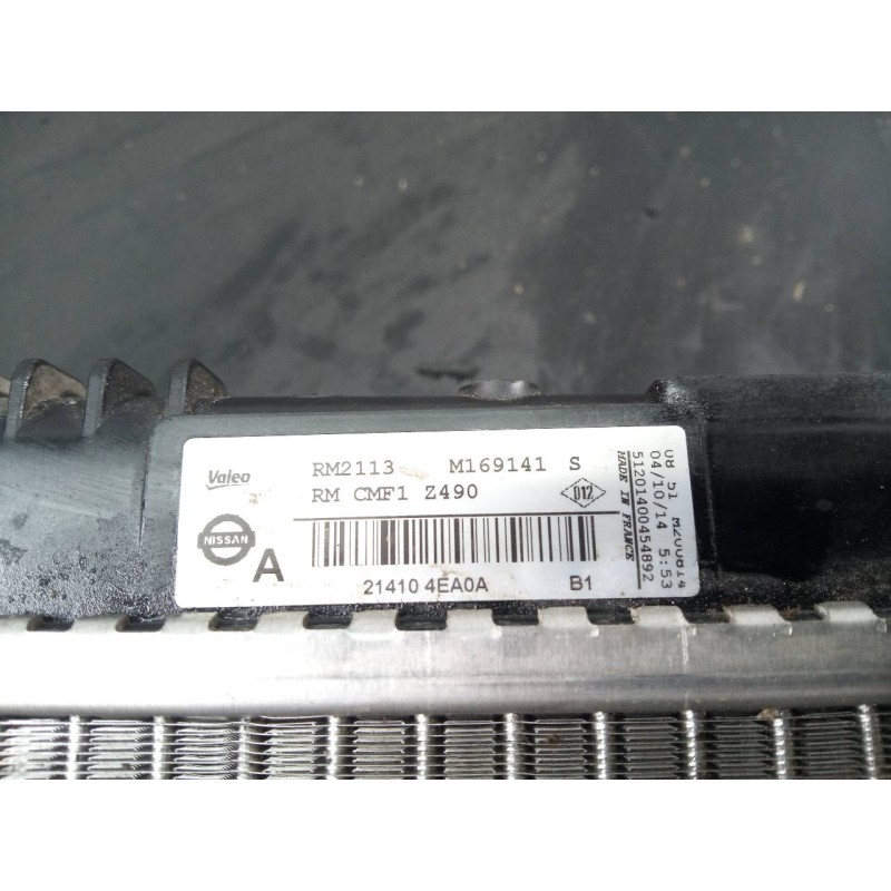 Recambio de radiador agua para nissan qashqai (j11) visia referencia OEM IAM 214104EA0A M169141 P2-A6-11