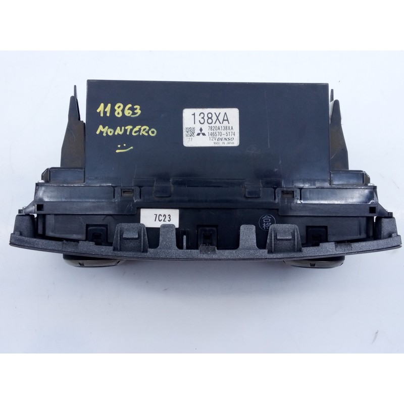 Recambio de mando climatizador para mitsubishi montero (v80/v90) 3.2 di-d intense (3-ptas.) referencia OEM IAM 7820A138XA 146570