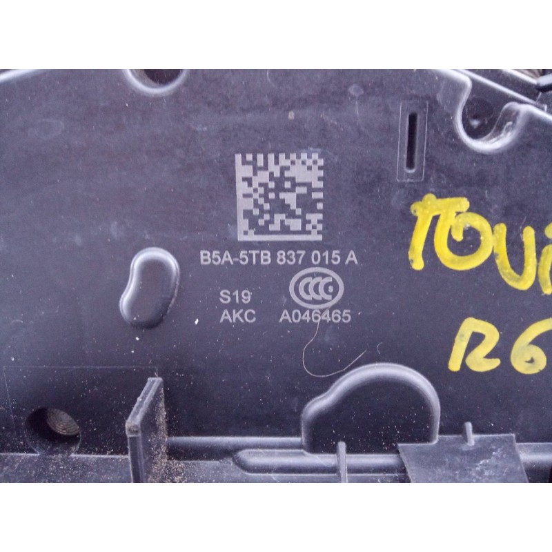 Recambio de cerradura puerta delantera izquierda para volkswagen touran (5t1) advance bmt referencia OEM IAM 5TB837015A  E1-A5-3