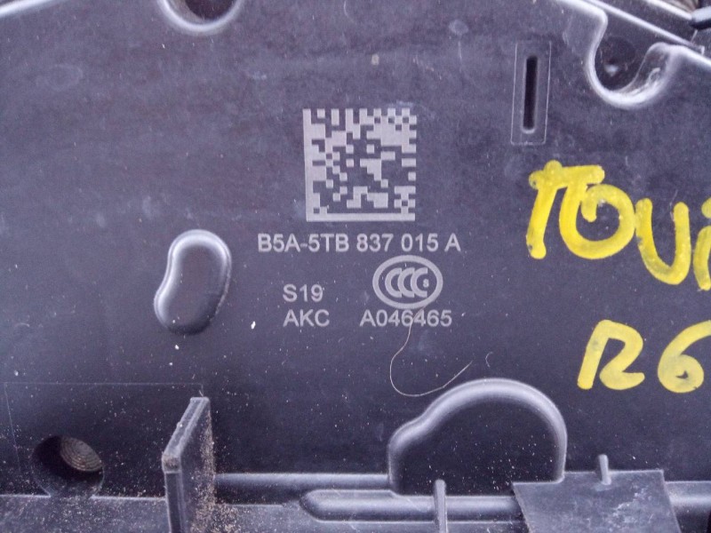 Recambio de cerradura puerta delantera izquierda para volkswagen touran (5t1) advance bmt referencia OEM IAM 5TB837015A  E1-A5-3