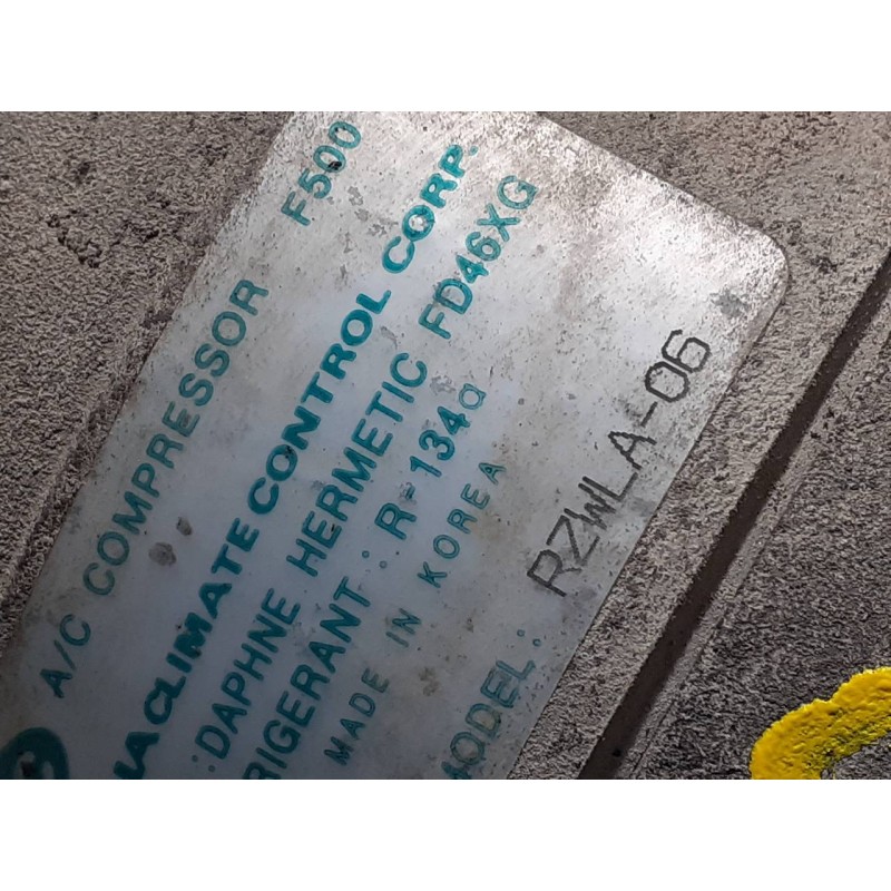 Recambio de compresor aire acondicionado para ford ranger (eq) doka 4x4 referencia OEM IAM FD46XG RMWLA06 P3-A2-7-2