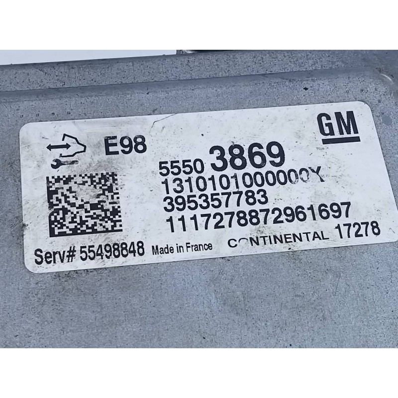 Recambio de centralita motor uce para opel astra k lim. 5türig dynamic start/stop referencia OEM IAM 55503869 395357783 E3-A5-19