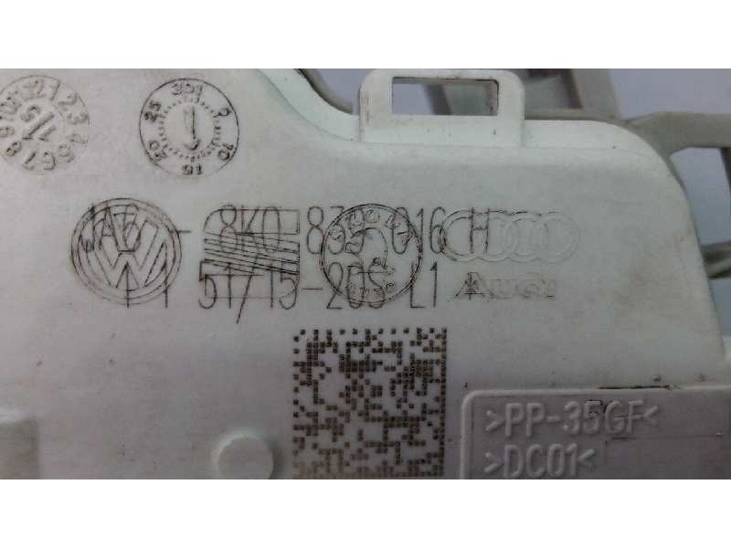 Recambio de cerradura puerta trasera derecha para audi a5 sportback (8t) 2.0 tdi (140kw) referencia OEM IAM 8K0839016H  E1-B6-24