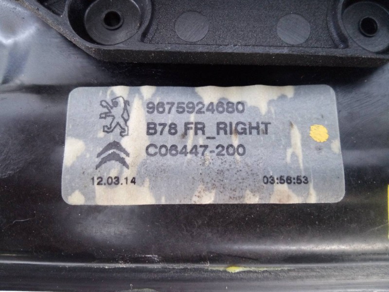 Recambio de elevalunas delantero derecho para citroën c4 picasso attraction referencia OEM IAM 9675288880  E1-A4-35-2