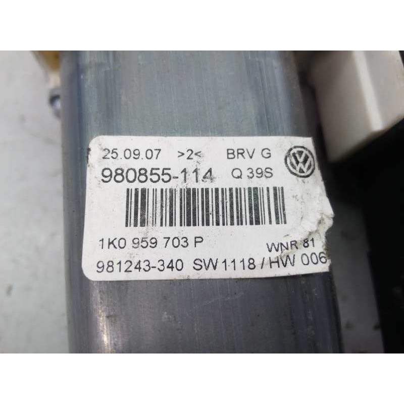 Recambio de motor elevalunas trasero izquierdo para volkswagen passat berlina (3c2) edition referencia OEM IAM 1K0959703P  E1-B6