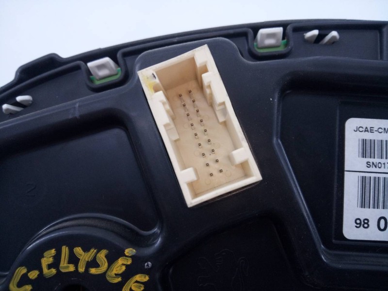 Recambio de cuadro instrumentos para citroën c-elysée exclusive referencia OEM IAM 9809616680  E3-B2-54-2