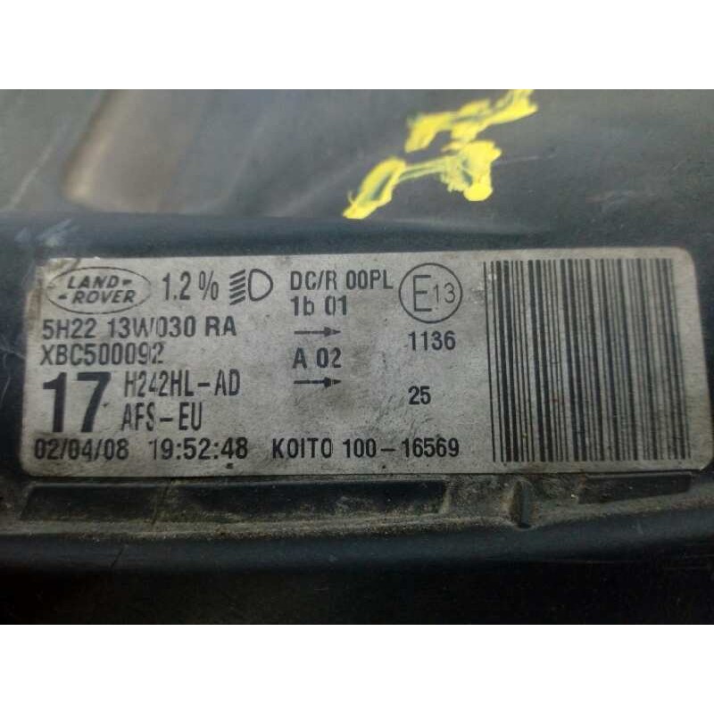 Recambio de faro izquierdo xenon para land rover discovery v6 td se referencia OEM IAM XBC500092 5H2213W030RA E1-B4-13-1
