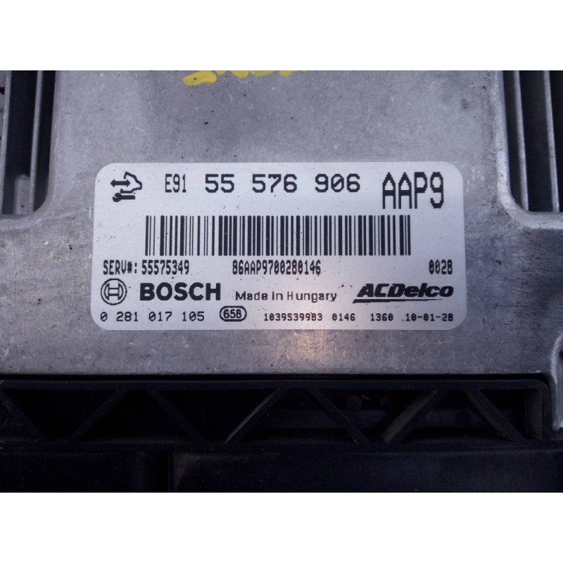 Recambio de centralita motor uce para opel insignia sports tourer cosmo referencia OEM IAM 55576906  E3-A5-23-4