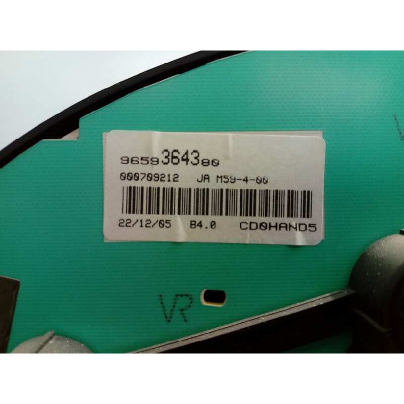 Recambio de cuadro instrumentos para citroën berlingo 2.0 hdi 600 furg. referencia OEM IAM 9659364380  E3-B2-34-2