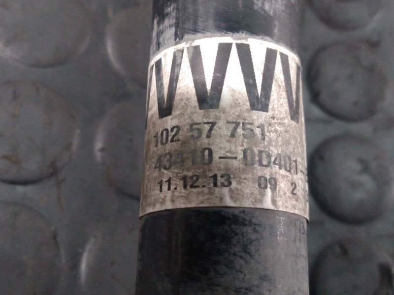 Recambio de transmision delantera derecha para toyota yaris hsd city referencia OEM IAM 434100D401B 10257751 P1-A6-19