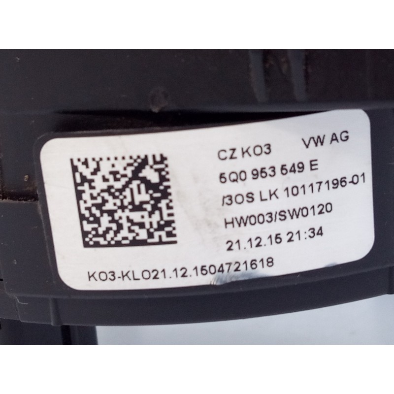 Recambio de anillo airbag para volkswagen touran (5t1) sport bmt referencia OEM IAM 5Q0953549E 3S01001938307 E2-A1-17-1