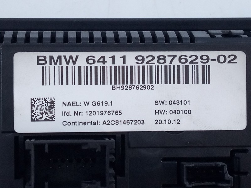 Recambio de mando climatizador para bmw x3 (f25) xdrive 20d referencia OEM IAM 6411928762902 1201976765 E3-A2-22-1