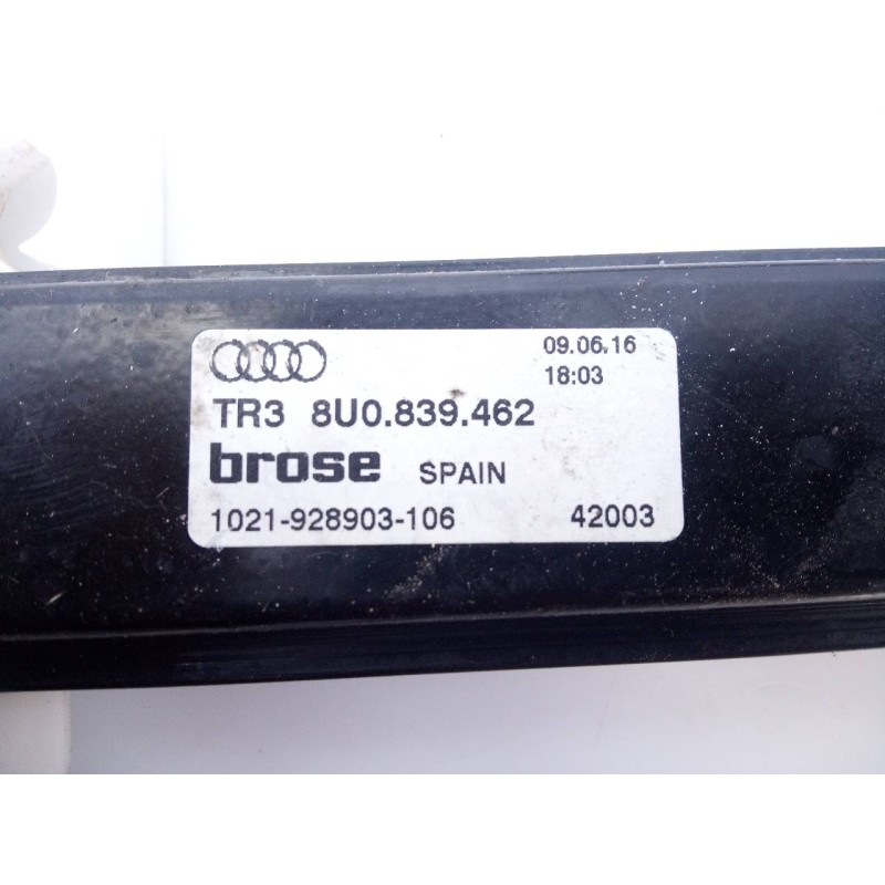 Recambio de elevalunas trasero derecho para audi q3 (8ug) design quattro referencia OEM IAM 8U0839462  E1-B6-39-2