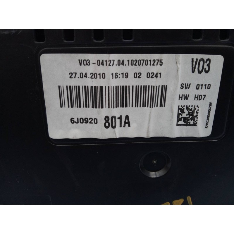 Recambio de cuadro instrumentos para seat ibiza (6j5) good stuff referencia OEM IAM 6J0920801A A2C53349080 E2-A1-13-1