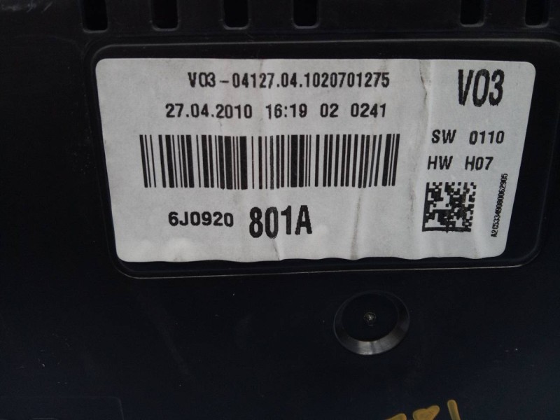 Recambio de cuadro instrumentos para seat ibiza (6j5) good stuff referencia OEM IAM 6J0920801A A2C53349080 E2-A1-13-1