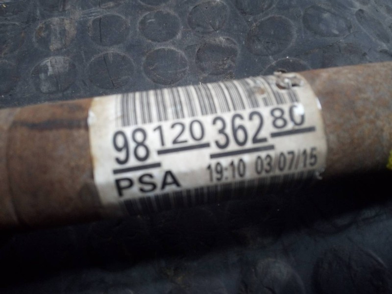 Recambio de transmision delantera izquierda para citroën c-elysée exclusive referencia OEM IAM 9812036280  P1-B6-12