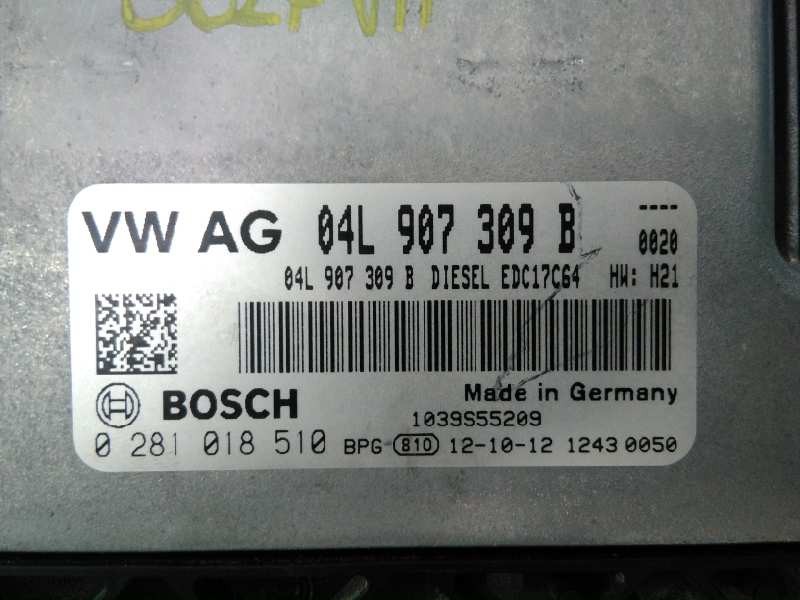 Recambio de centralita motor uce para volkswagen golf vii lim. advance bluemotion referencia OEM IAM 04L907309B 0281018510 E2-A1