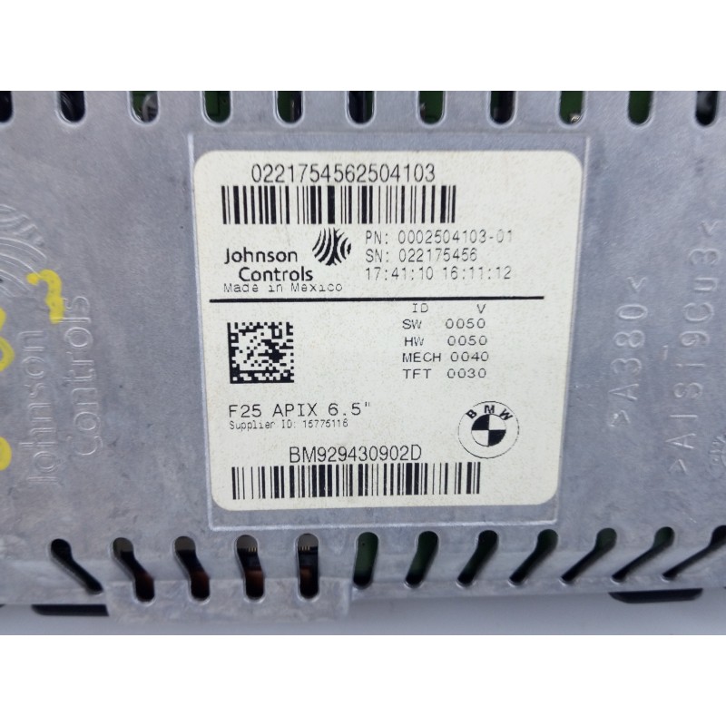 Recambio de sistema navegacion gps para bmw x3 (f25) xdrive 20d referencia OEM IAM AL2562C0911580 0221754562504103/6582926795501