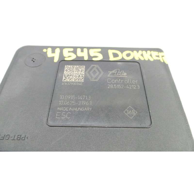 Recambio de abs para dacia dokker ambiance referencia OEM IAM 476600078  E1-A1-4-2