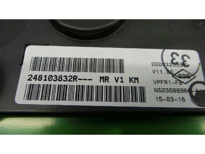 Recambio de cuadro instrumentos para dacia dokker ambiance referencia OEM IAM 248103832R  E2-A1-28-2