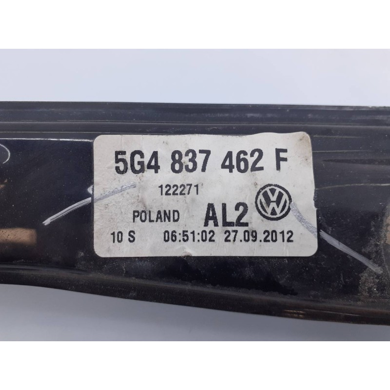 Recambio de elevalunas delantero derecho para volkswagen golf vii lim. advance bluemotion referencia OEM IAM 5G4837462F 5Q095980