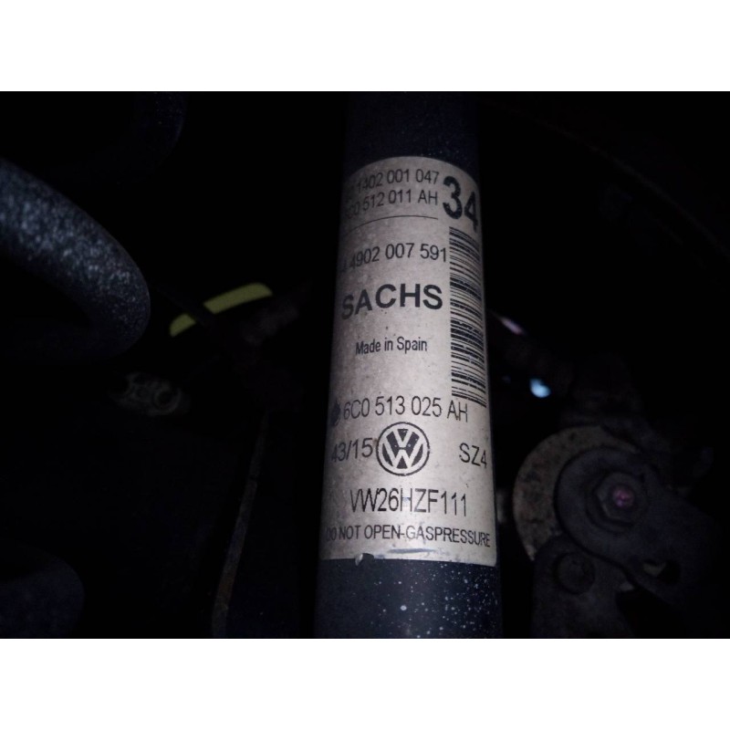 Recambio de amortiguador trasero derecho para volkswagen polo (6c1) comfortline bluemotion referencia OEM IAM 6C0513025AH  