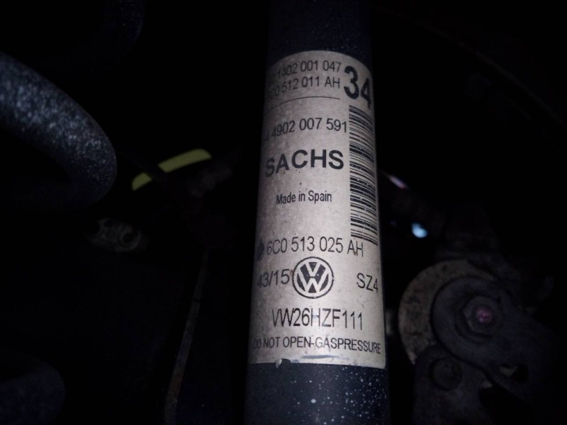 Recambio de amortiguador trasero derecho para volkswagen polo (6c1) comfortline bluemotion referencia OEM IAM 6C0513025AH  