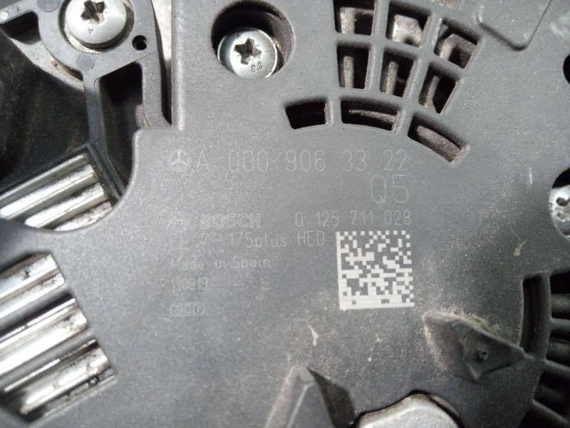 Recambio de alternador para mercedes-benz clase a (w176) a 180 cdi blueefficiency (176.000) referencia OEM IAM A0009063322  P3-B