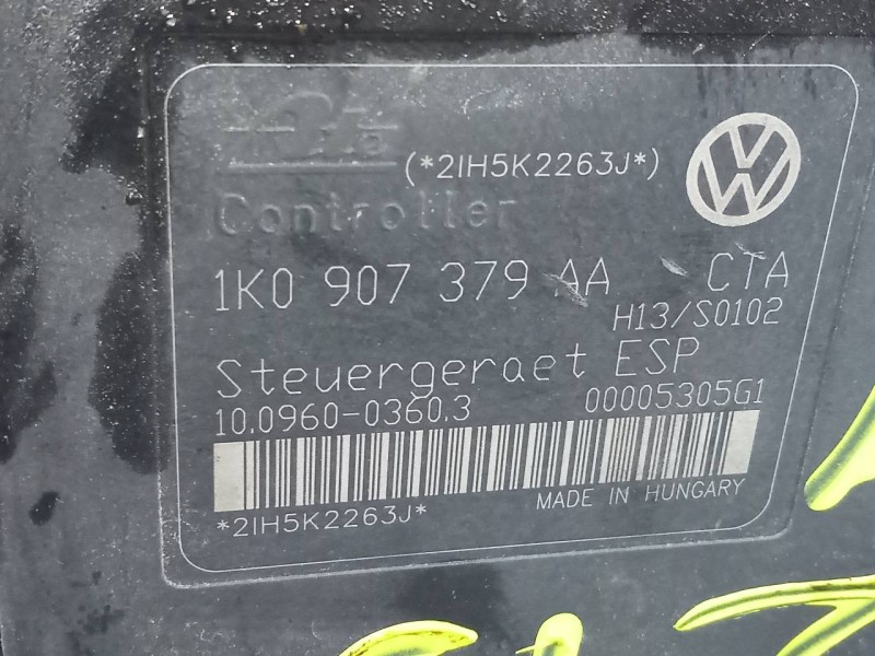 Recambio de abs para seat leon (1p1) reference referencia OEM IAM 1K0614517AA 1K0907379AA P3-A8-8-3