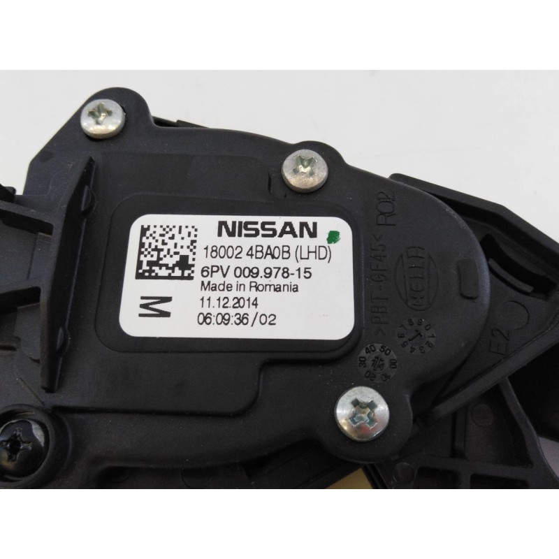 Recambio de pedal acelerador para nissan qashqai (j11) acenta referencia OEM IAM 180024BA0B  E3-B4-5-4