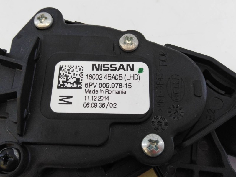 Recambio de pedal acelerador para nissan qashqai (j11) acenta referencia OEM IAM 180024BA0B  E3-B4-5-4
